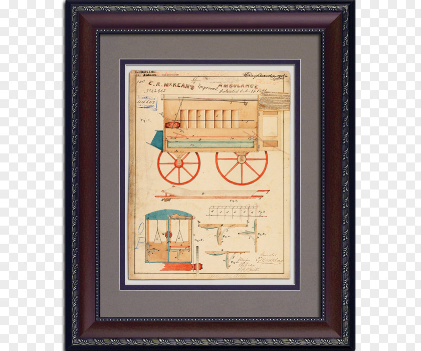 Ambulance Drawing USPTO Picture Frames Patent Image PNG