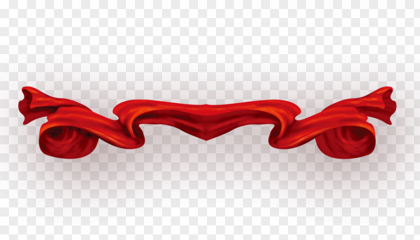 Red Satin Stripe Wave Clip Art PNG