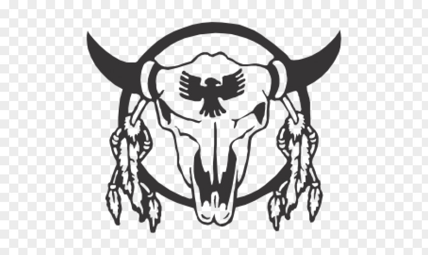 Skull Texas Longhorn English Decal Bull PNG