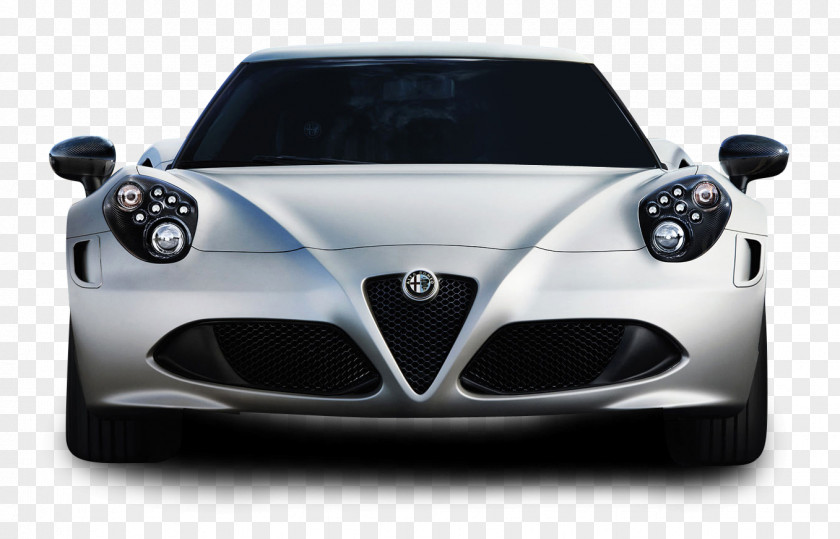 White Alfa Romeo 4C Car 2015 Spider Sports PNG