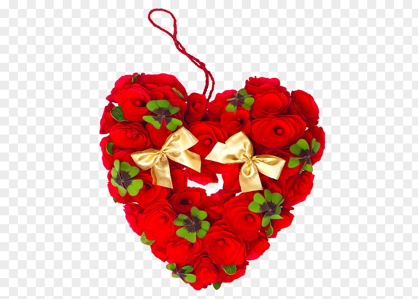 Heart-shaped Roses Clip Art PNG