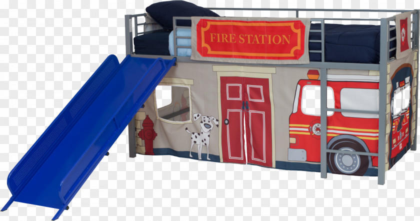 Juvenile Run It Bunk Bed Fire Engine Toddler Station PNG