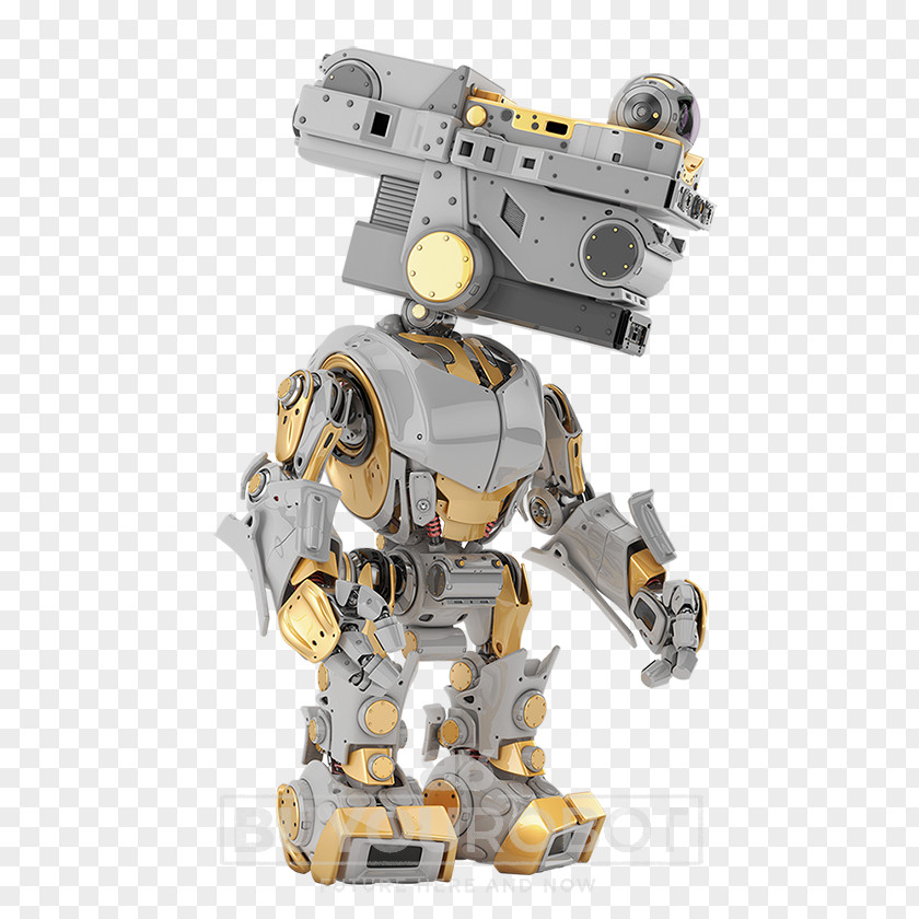 Military Robot Mecha Figurine PNG