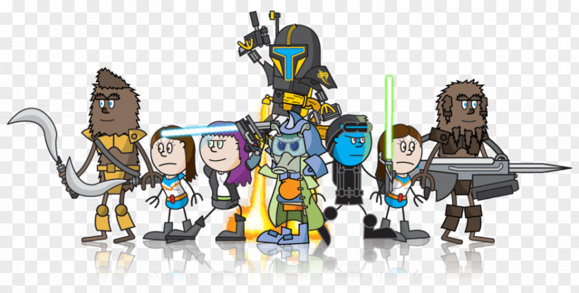 Padawan Vector Illustration Cartoon LEGO Product Design PNG