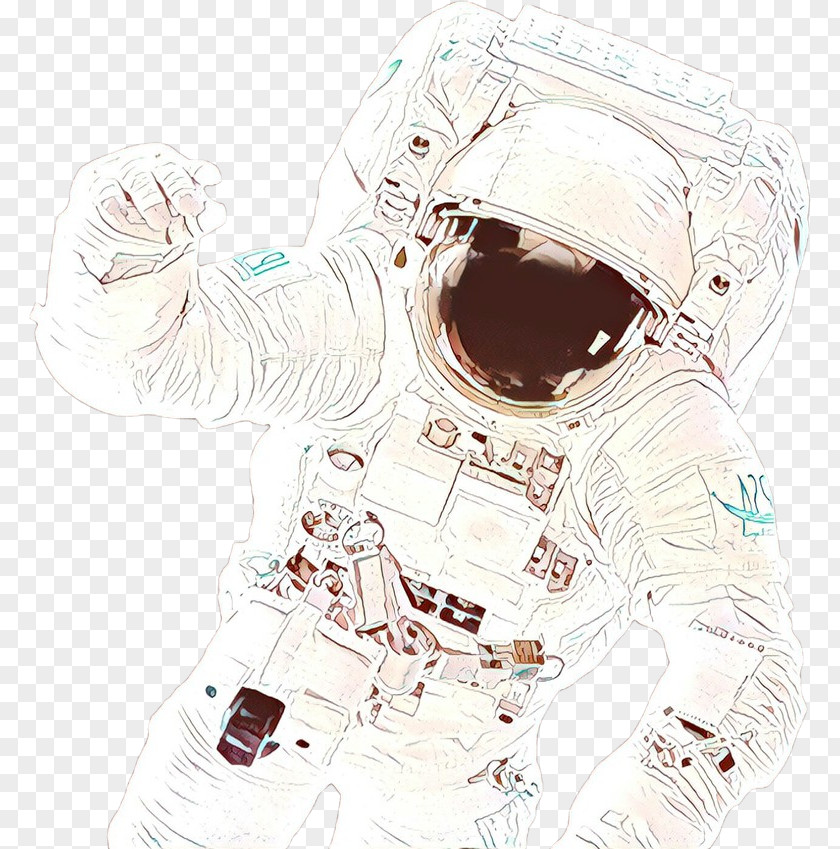 Space Sleeve Astronaut Cartoon PNG