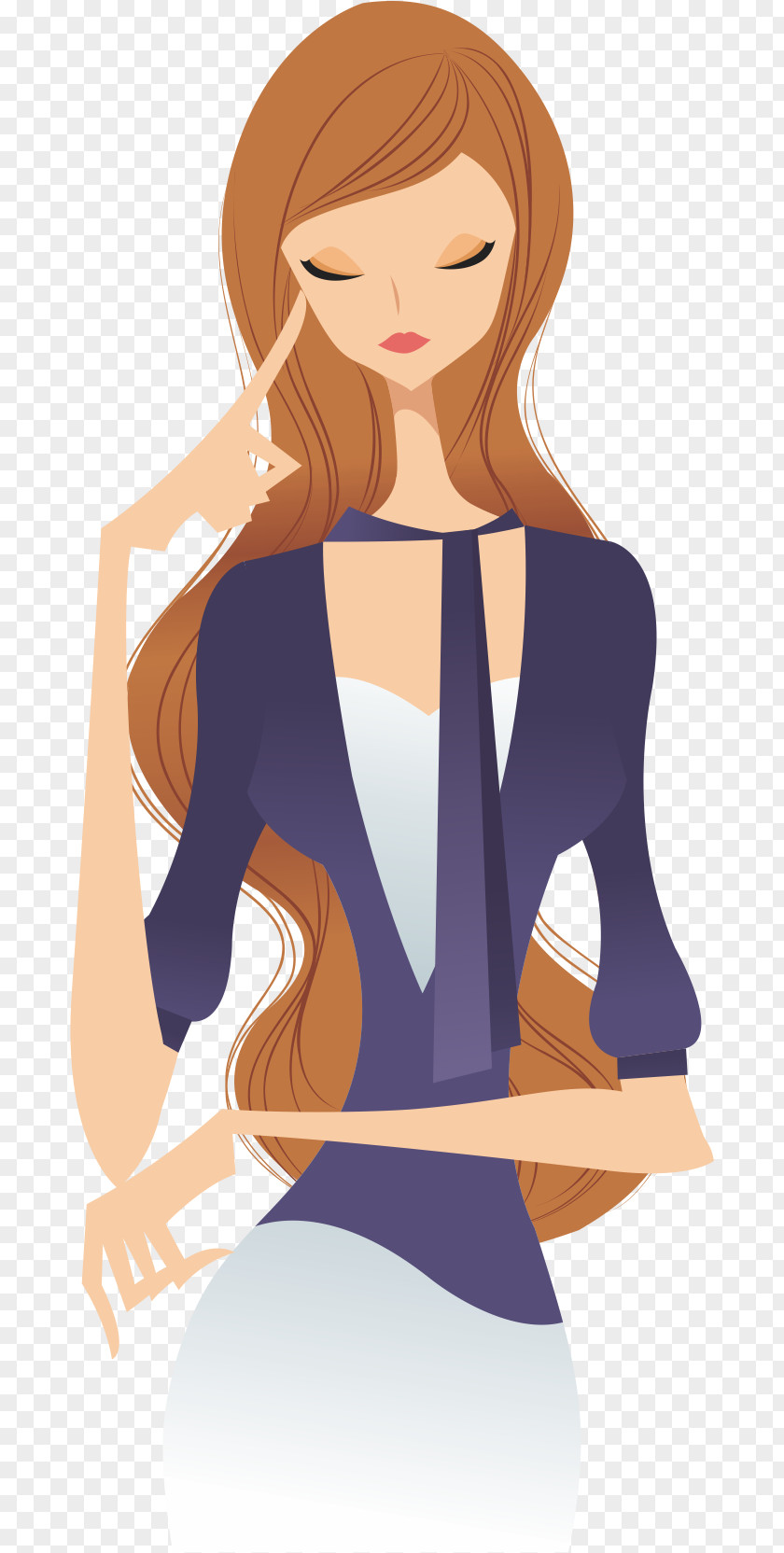 Troubled Woman Download Clip Art PNG