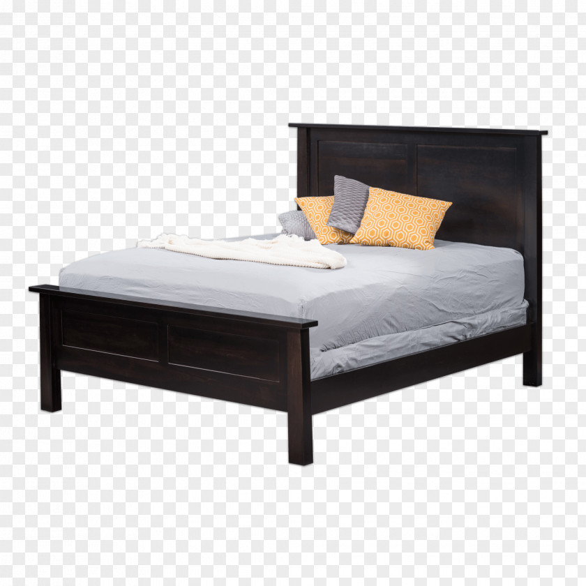 Bed Bedside Tables Platform Mission Style Furniture PNG