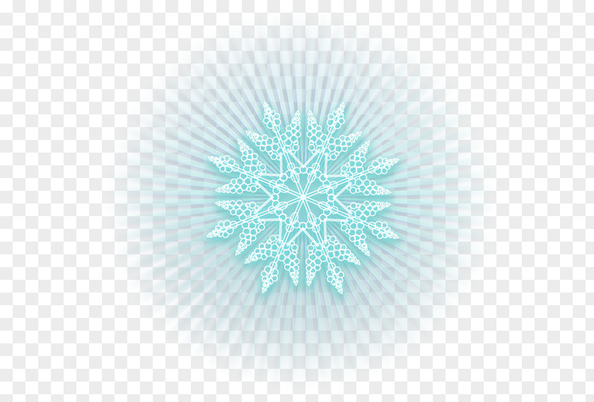 Green Light Emitting Snowflake Pattern PNG