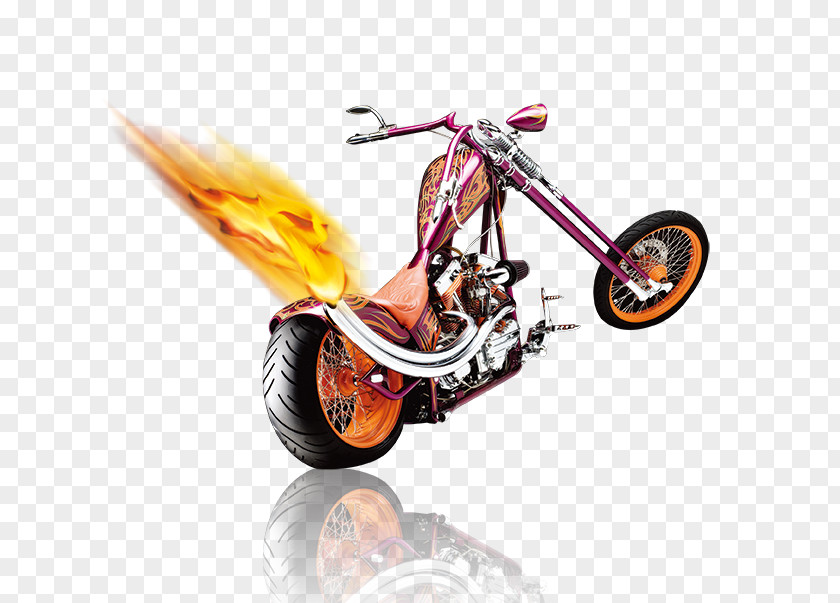 Motorcycle Bicycle Flame PNG