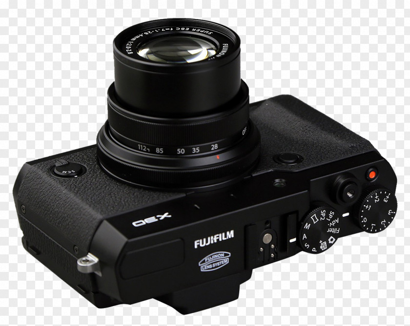 Portable Camera Fujifilm X30 Digital SLR Lens Electronic Viewfinder Electronics PNG