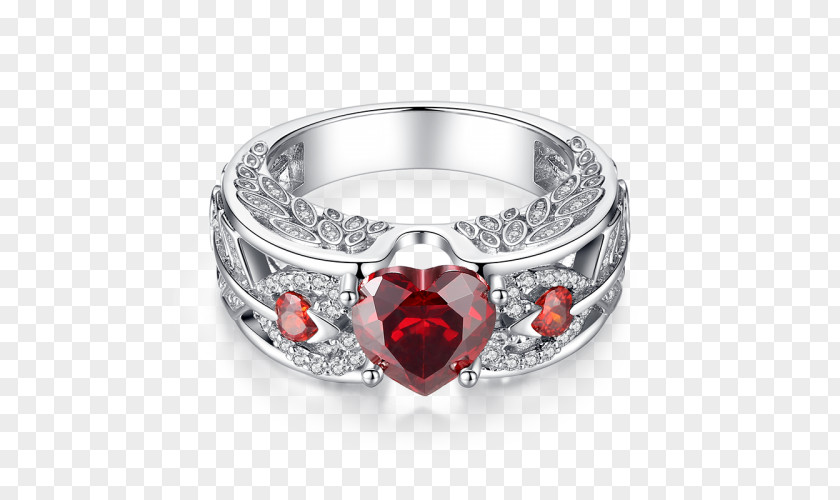 Ruby Wedding Ring Engagement PNG