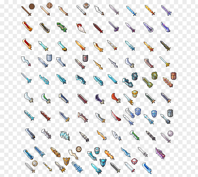 Sword Pixel Art PNG