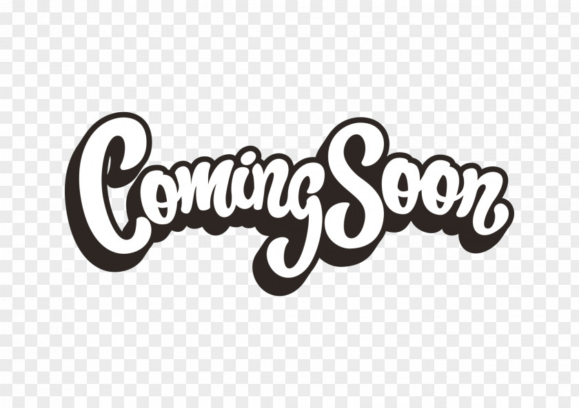 Coming Soon Lettering Logo Text PNG