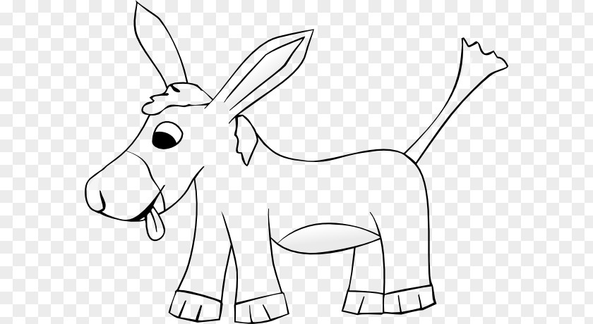Donkey Clip Art Image Drawing Coloring Book PNG