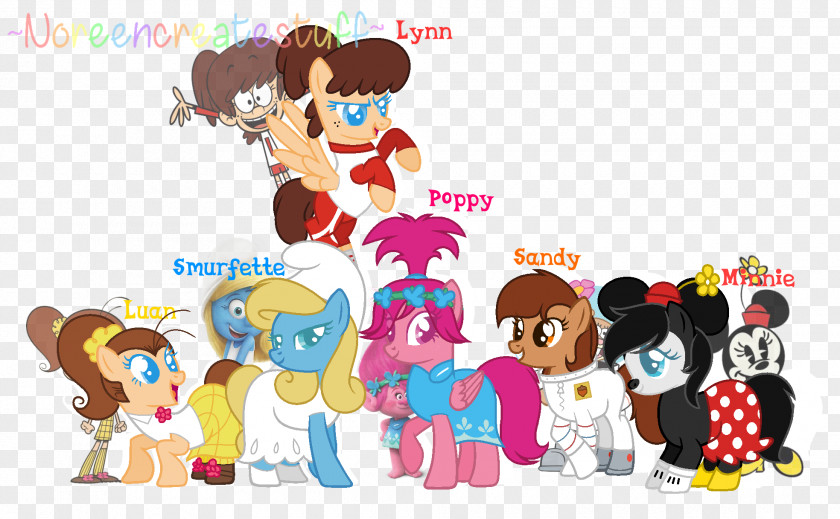 Mickey Mouse Pony SmurfLily Minnie PNG