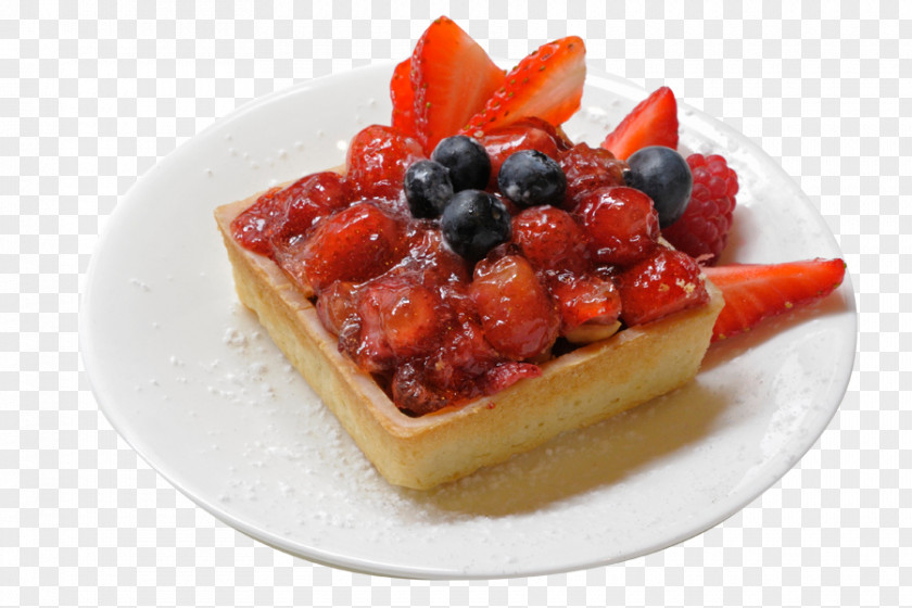 Panino Strawberry Pie Belgian Waffle Treacle Tart PNG