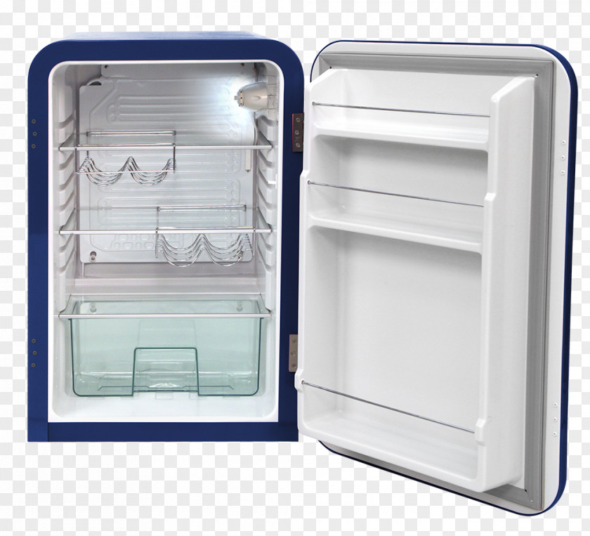 Refrigerator Home Appliance Russell Hobbs RETRO RHRETUCLF55BL Kitchen PNG