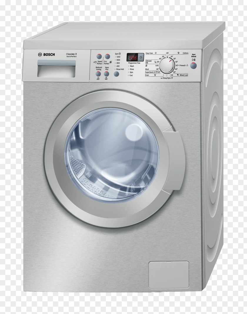 Washing Machine Machines Home Appliance Robert Bosch GmbH WAQ2836SGB Laundry PNG