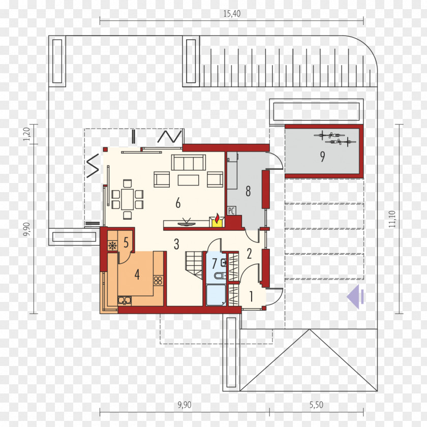 House Cloakroom Project Building Floor Plan PNG
