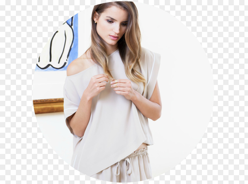 Model Roos Van Montfort Sleeve Pajamas Shirt PNG