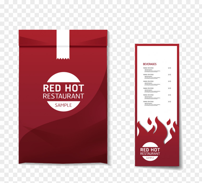 Vector Red Paper Bags Bag Computer File PNG