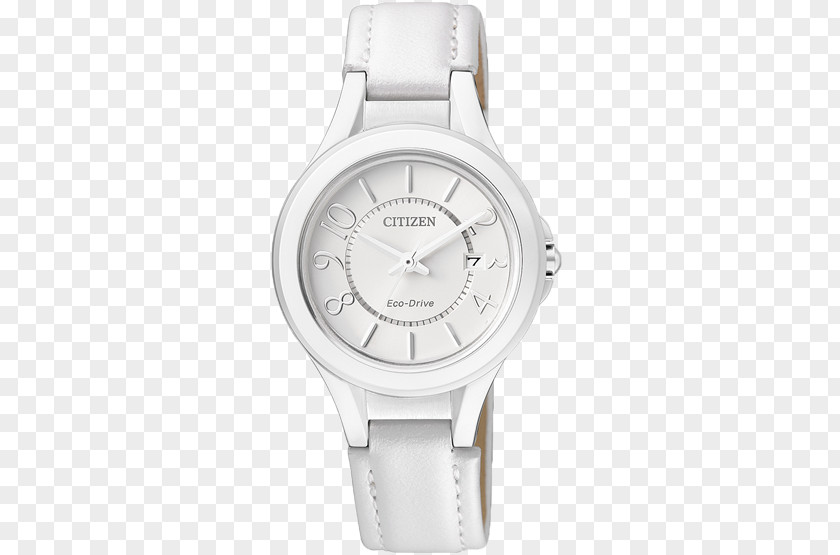 Citizen Watch Sports White Female Table Eco-Drive Holdings Strap Clock PNG