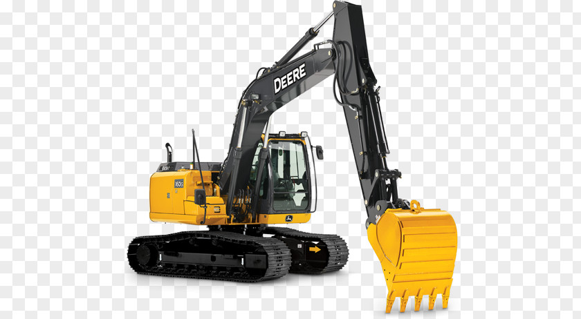 Construction Machinery John Deere Excavator Heavy Architectural Engineering Tractor PNG