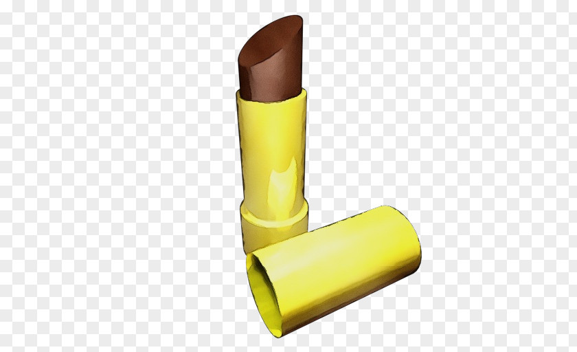 Cylinder Lip Care Yellow Beauty Cosmetics Lipstick Material Property PNG
