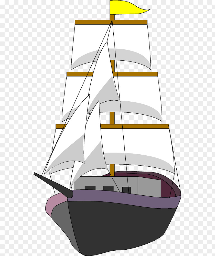 Sail Sailing Ship Yacht Brigantine 暑中見舞い PNG