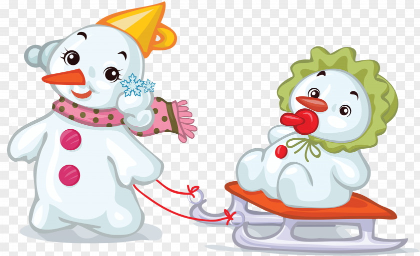Snowman Creative Santa Claus Christmas Cartoon PNG