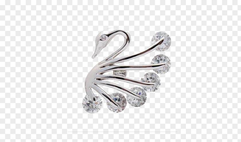 Swan Brooch Pendant Jewellery Fibula PNG