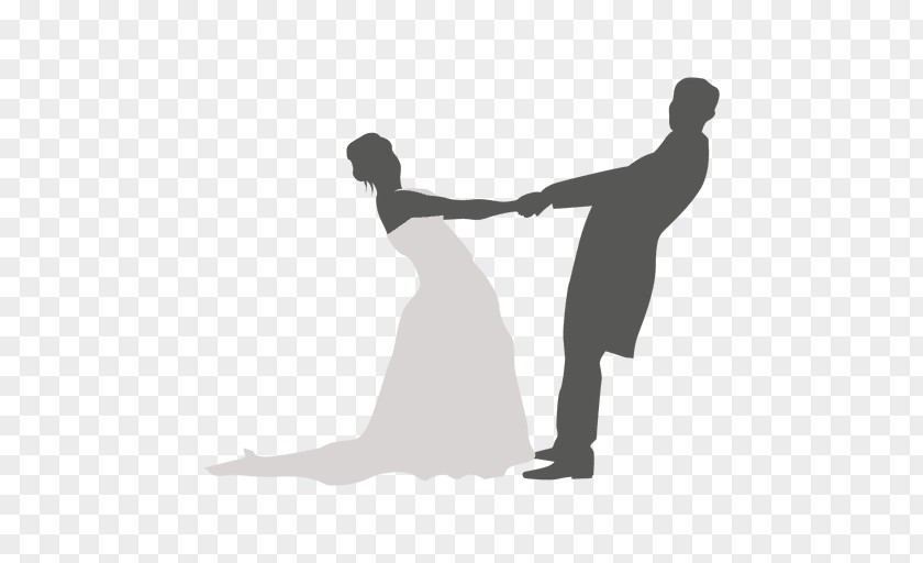 Continental Silhouette Bride Dance Wedding Couple Marriage PNG