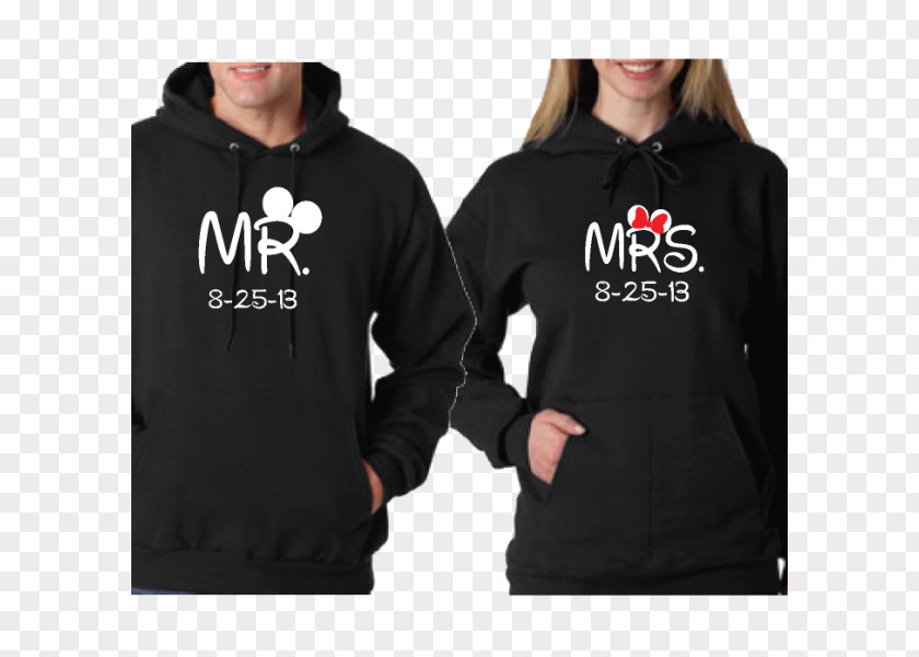 Cute Couple Wedding Hoodie T-shirt Minnie Mouse Mickey PNG