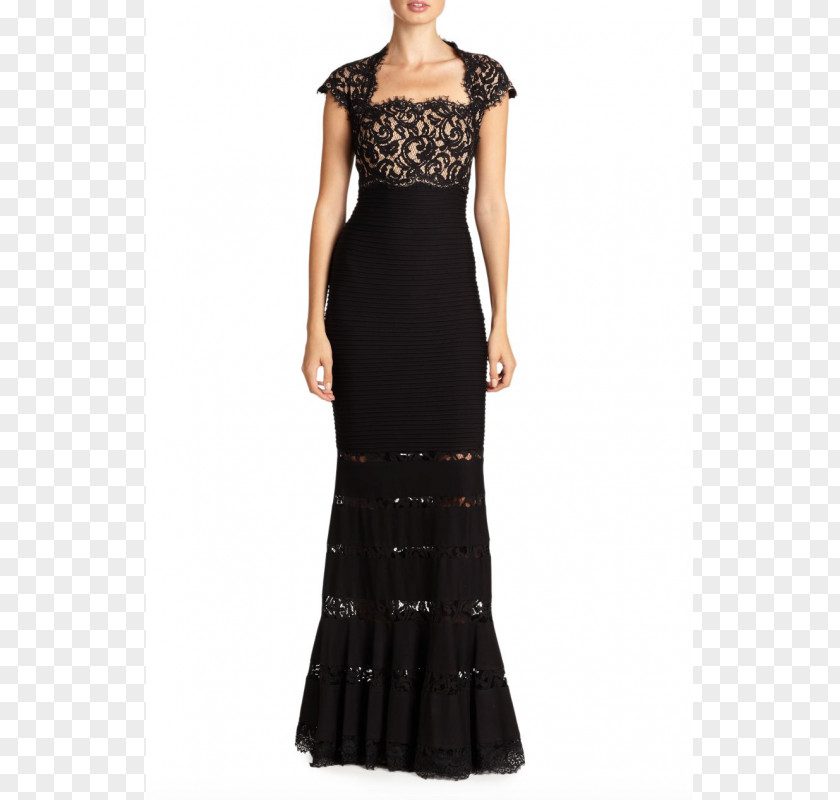 Evening Dress Little Black Gown Formal Wear Chiffon PNG