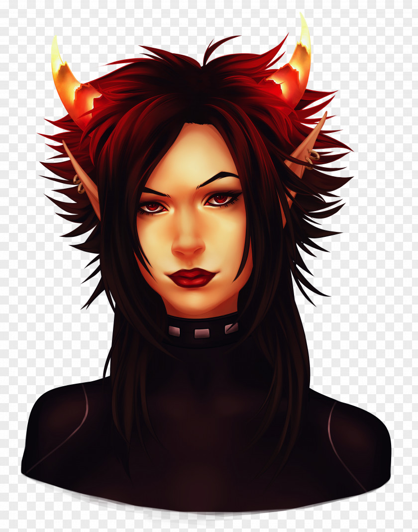 Glare Human Hair Color Coloring Black Red Brown PNG