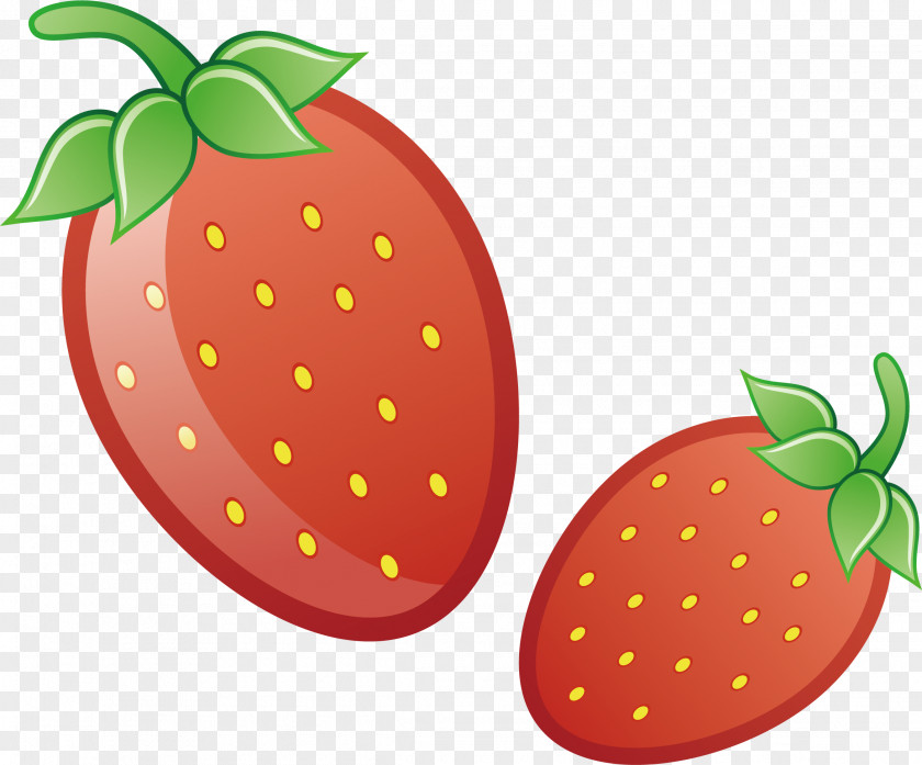 Strawberry Vector Element Aedmaasikas Fruit PNG