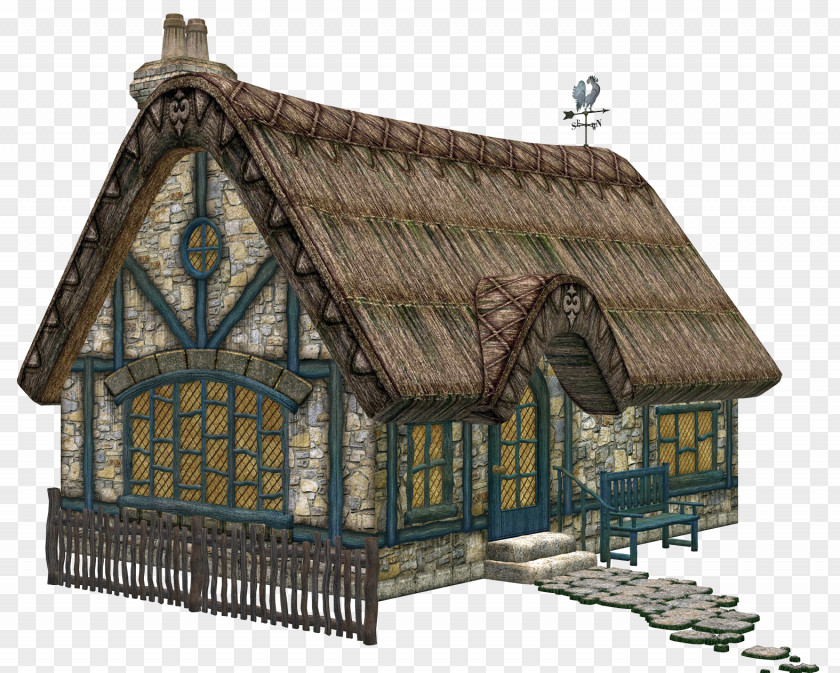 Cottage Fairy Tale House PNG