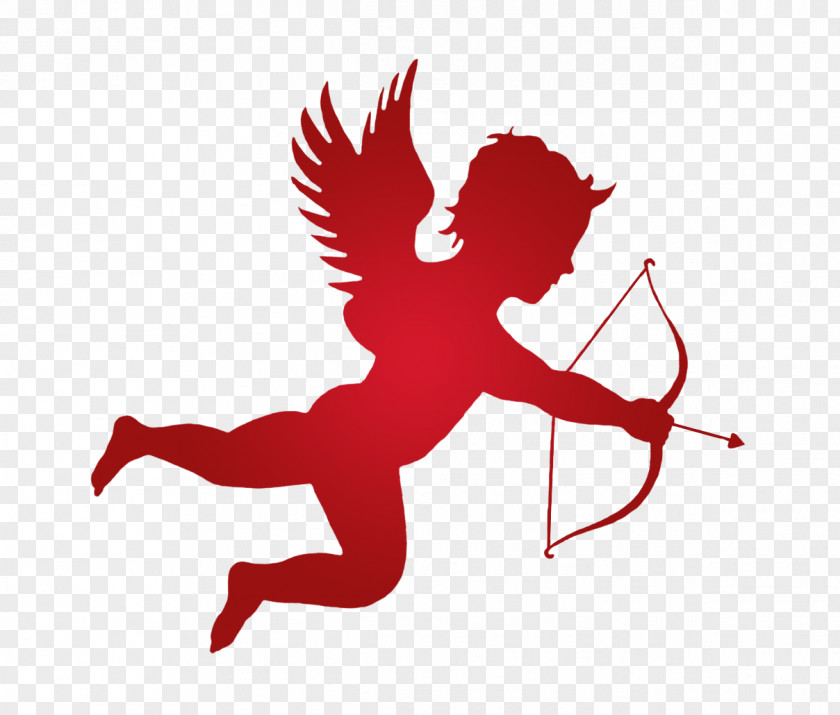 Cupid Cherub Heart Clip Art PNG