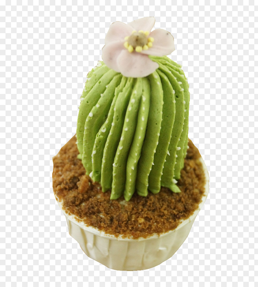 Green Cactus Ice Cream Cupcake Matcha U4ed9u4ebau638cu7c7b PNG