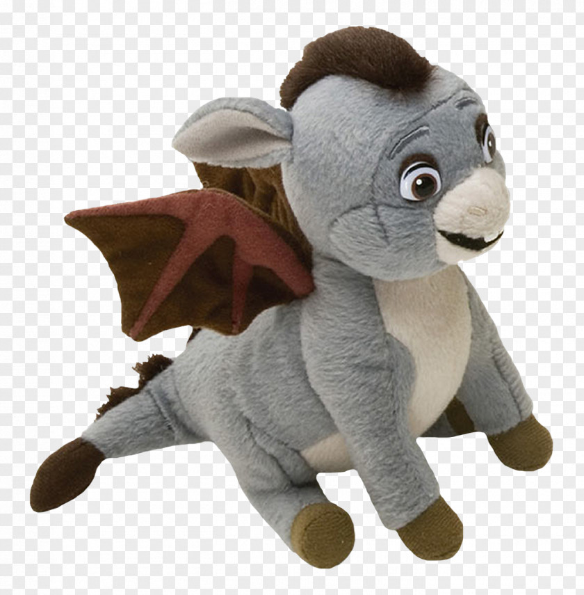 Gray Plush Toys Donkey Stuffed Toy PNG