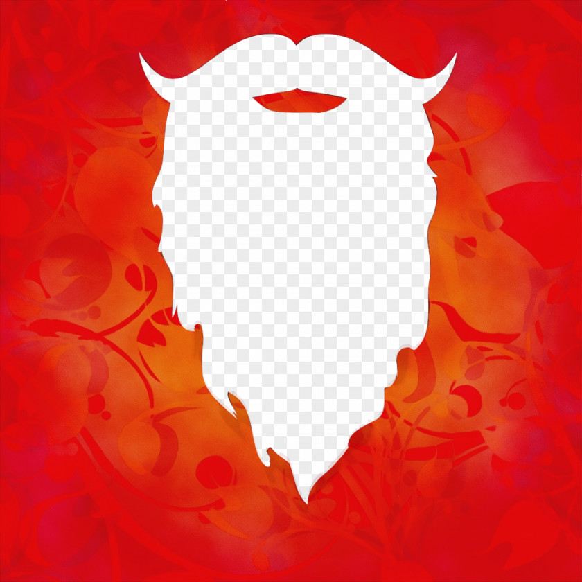 Facial Hair Fictional Character Red Cartoon Mouth PNG
