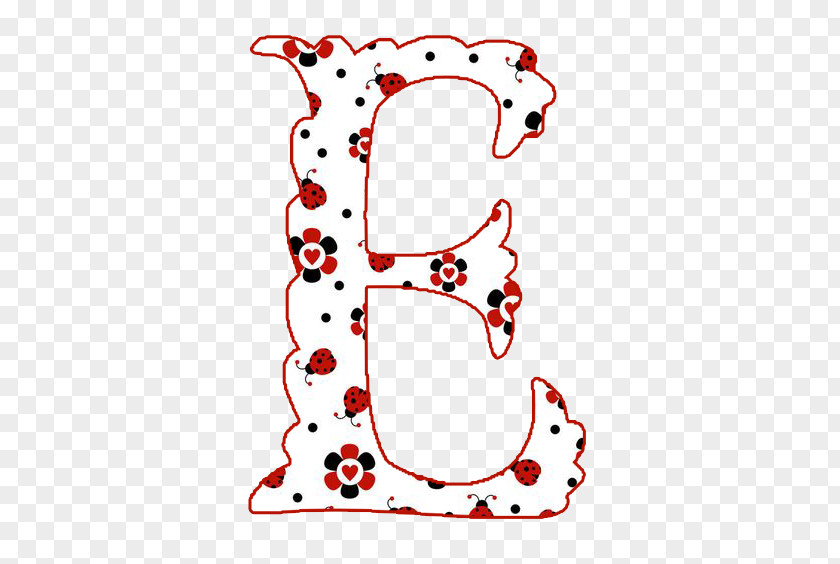 Ladybug Alphabet Letters Ladybird Beetle Animal Flower Clip Art PNG