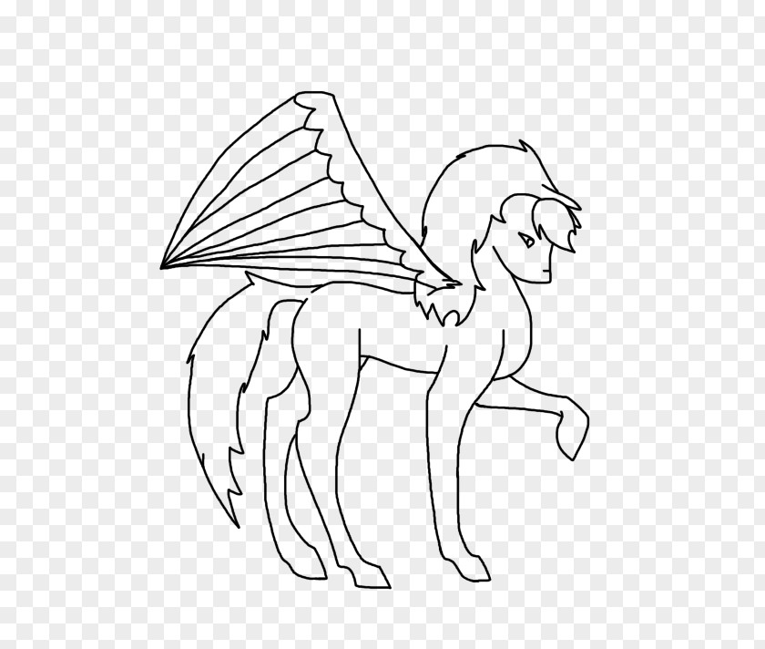 Pegasus Sketch Line Art Drawing White Cartoon PNG