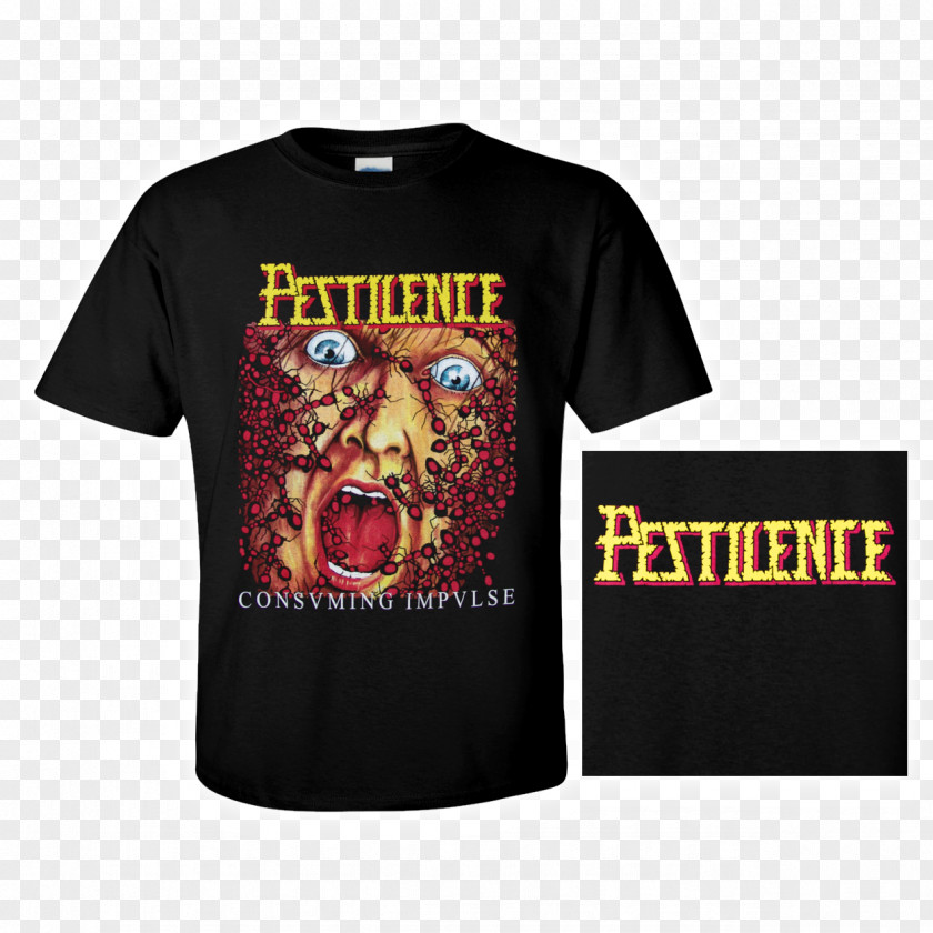 T-shirt Pestilence Consuming Impulse Death Metal Spheres PNG