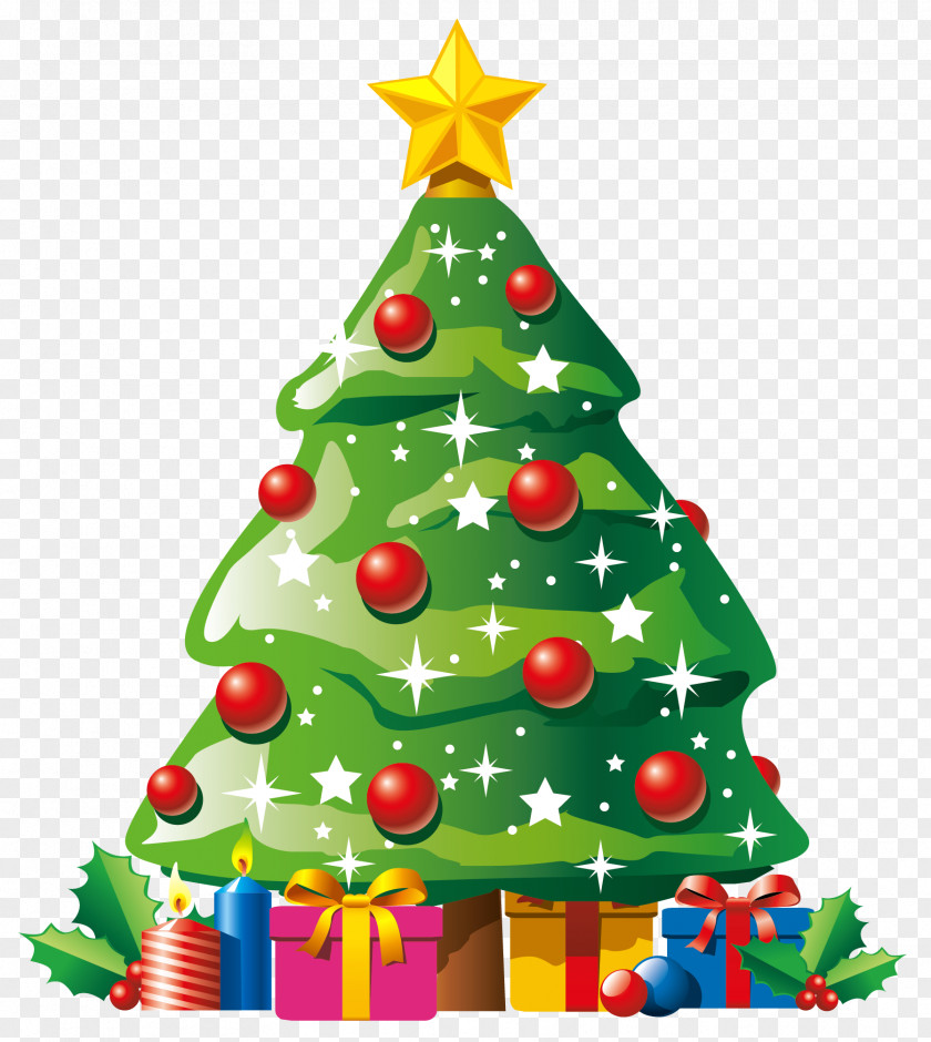 Transparent Deco Christmas Tree With Gifts Clipart Day Clip Art PNG