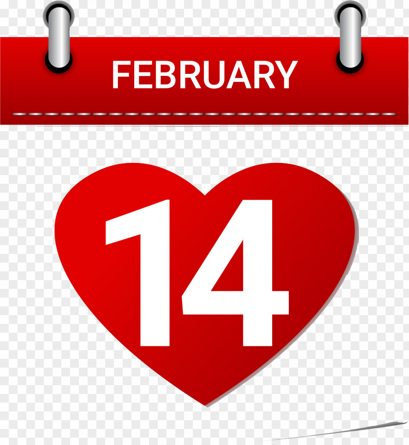 14 To February Valentine's Day Stock Illustration PNG
