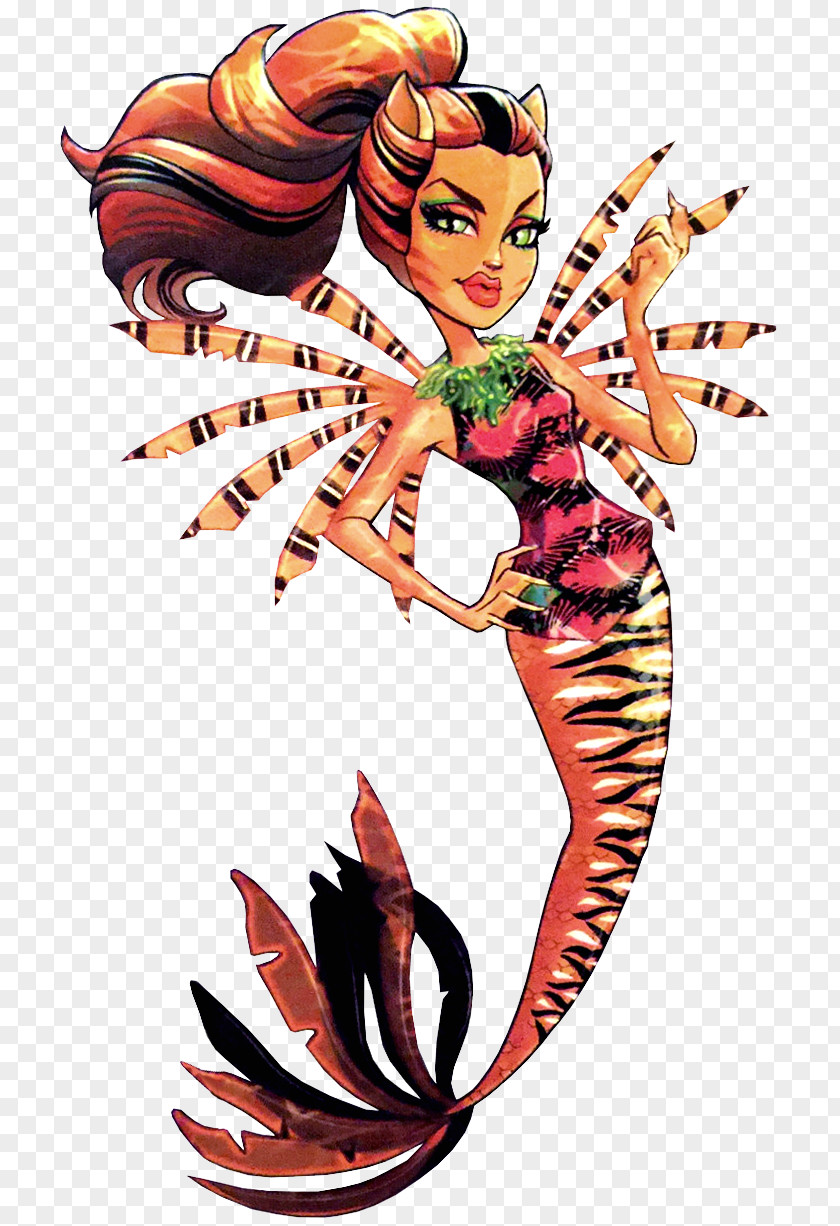 Bluelover Monster High: Great Scarrier Reef Doll Frankie Stein Toy PNG