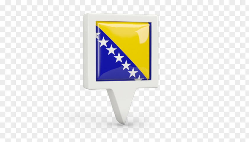 Bosnia Icon Flag Of And Herzegovina Yellow Rectangle PNG
