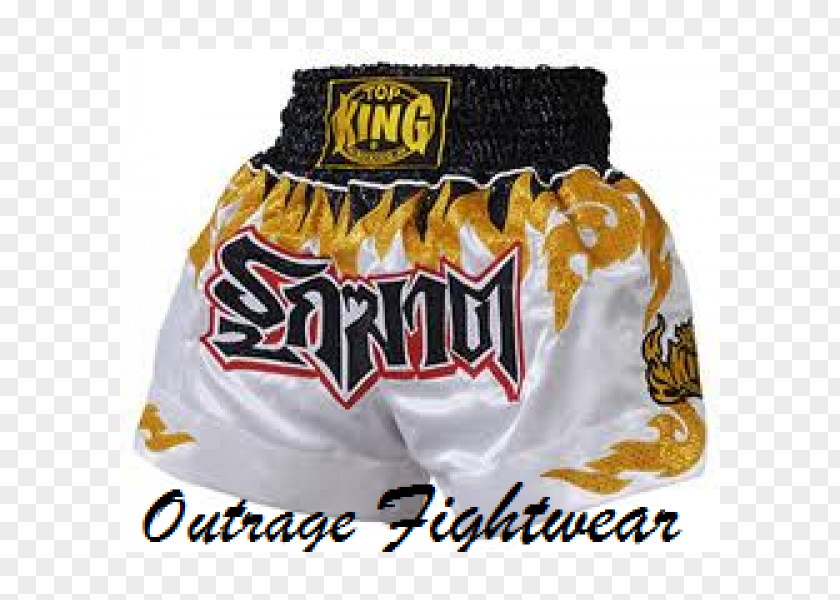 Kicked In The Groin Muay Thai Shorts People Satin Logo PNG