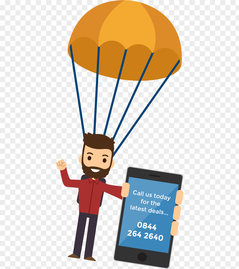 A Man With Parachute Human Behavior Public Relations Technology Clip Art PNG